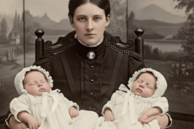 Una madre posa con sus bebés gemelos en 1907, pero si miras con atención verás que solo hay un bebé…