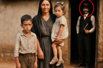 1922: Una Viuda Con Dos Hijos–Sin Imaginar Que El Hombre Al Fondo Ya Escribe Su Tragedia En Silencio