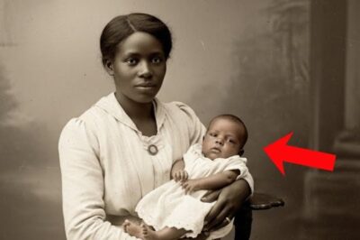 Un retrato de 1915 muestra a una madre y su bebé… pero lo que está en sus brazos no es lo que parece.