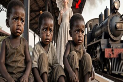 La señora bajó del tren y encontró a tres niños abandonados, ¡pero su decisión sorprendió a todos!