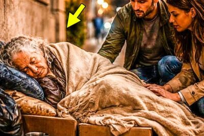 Rechazada por sus hijos ricos, la anciana madre duerme en la calle, hasta que una pareja toma medidas.