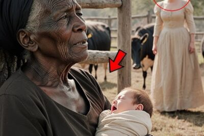 La esclava de 68 años dio a luz sola en el corral el día de Navidad… y al ver el color del bebé, la dueña…