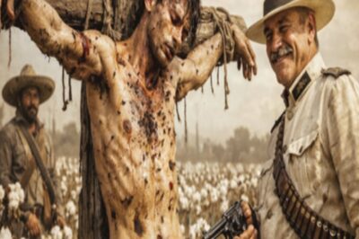 Coronel AMARRÓ al HERMANO de Rodolfo Fierro en medio de la plantación como espantapájaros