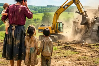 La Viuda Vio Su Casa Ser Demolida Por Orden Del Dueño Del Terreno — Pero Su Reacción Lo Hizo Llorar.
