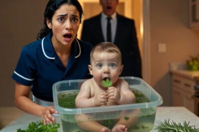 Millonario regresa sin avisar y queda paralizado al ver a su hijo dentro de una BACIA en la cocina