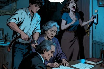 Mi hijo agarró un cinturón para obligarme a firmar un poder notarial a su nombre. Mi nuera se rió y dijo: «Ahora todo será nuestro». Entonces sonó el timbre. Cuando abrió la puerta, se quedó congelada por un segundo… y luego empezó a gritar de pánico…