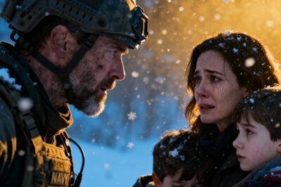 “Sígueme…” dijo el ex SEAL de la Marina después de ver a la viuda y a sus hijos solos en la tormenta de nieve.