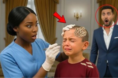 El hijo del multimillonario sufría dolores,hasta que la niñera le quitó algo misterioso de su cabeza…