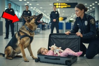 Un pastor alemán K9 lleva a una niña al hospital. Nadie podía creer lo que pasó después.