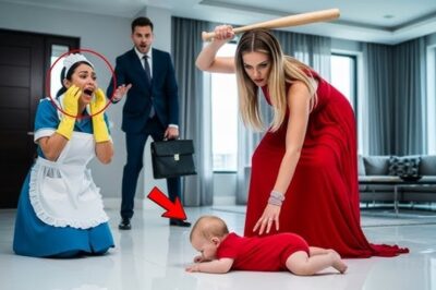 ¡La Empleada Rogó que Parara, Pero la Novia del Millonario Sacudió al Bebé hasta Dejarlo en Silencio! “¿Viste Algo?”, Preguntó la Arrogante Villana. La Sirvienta Secreta de la Casa No Solo Había Visto el Abuso, Sino que Ya Había Llamado a Su Verdadero Jefe para Tenderle la Trampa Perfecta.
