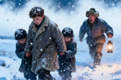 Un niño sacó a dos gemelos a través de una tormenta de nieve. El granjero encontró al niño y…