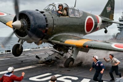 ESTO pasó cuando un Piloto Japonés Aterrizó accidentalmente en un Portaaviones de EE.UU.
