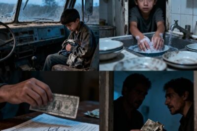 El niño huérfano halló refugio en un camión abandonado — y al subir a la cabina, comenzó a llorar.