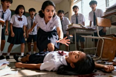 Batang Nahimatay sa Sakit sa Klase — Guro Itinaas ang Kanyang Damit, Nakita ang Tiyan at Napasigaw Habang Tumatakbo Tumawag ng 911