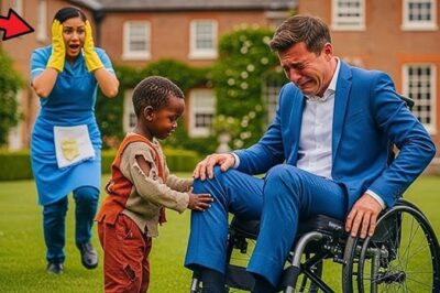 “CÚRAME Y TE DOY LA MITAD DE MI FORTUNA”, LE DIJO EL MILLONARIO DESESPERADO AL HIJO DE LA EMPLEADA… EL NIÑO PUSO SU MANITA EN SU PIERNA MUERTA, REZÓ Y LO QUE SUCEDIÓ DESPUÉS HIZO LLORAR A LOS MÉDICOS
