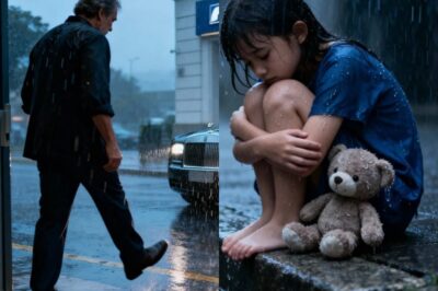Mi padrastro me echó bajo la lluvia y un millonario desconocido frenó su coche junto al banco