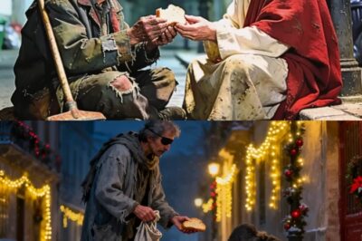 EN NAVIDAD, UN BARRENDERO CIEGO COMPARTIÓ SU ÚLTIMO PAN… Y JESÚS LO HIZO MILLONARIO…
