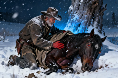 Un vaquero pobre encontró a una yegua embarazada enterrada en la nieve — lo que descubrió después dejó al pueblo sin palabras.