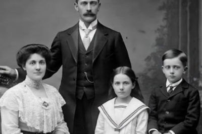 Este retrato familiar de 1904 parece tranquilo — hasta que el rostro del niño revela algo extraño.