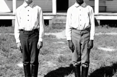 Esta fotografía de 1867 de dos hermanos parece pacífica… hasta que ves la cuerda detrás de sus pies