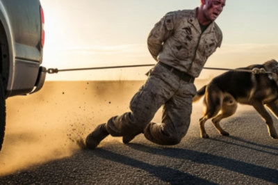 Un camionero encuentra a un marine estadounidense y a su perro K9 siendo arrastrados. ¡Lo que sucede