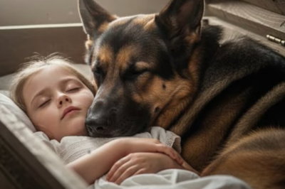 El perro policía no abandonó el ataúd de la niña… ¡ 