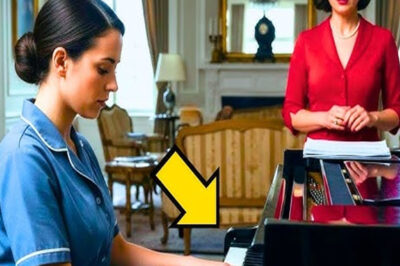 LA HIJA DEL JEFE SE QUEDÓ PARALIZADA AL OÍR A LA LIMPIADORA TOCAR LA CANCIÓN DE SU HERMANA PERDIDA..