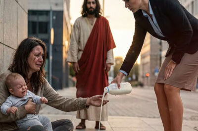 Rica tiró leche frente a bebé llorando… lo que Jesús hizo después dejó a todos sin palabras