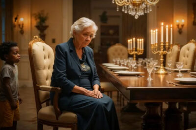 Viuda Millonaria Sin Hijos Comía Sola… Hasta Que El Hijo NEGRO De La Niñera Se Sentó A Su Lado Y…