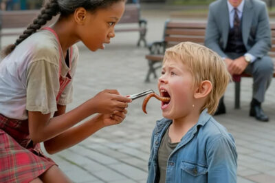 El Hijo Del Millonario Sufría De Dolor De Garganta… Hasta Que Una Niña Sacó ESTO De Dentro De Él