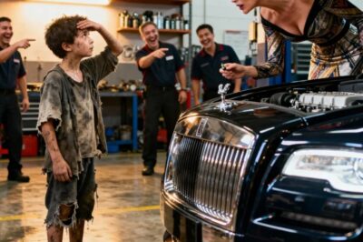 Niño de la Calle SALVA a Millonaria SEGUNDOS antes de que su Auto VOLQUE. Ella Nota un DETALLE en Él