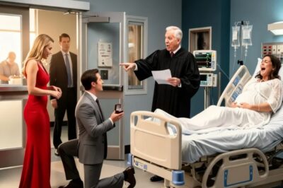 La esposa grita de dolor al dar a luz a trillizos; el marido firma el anillo de su amante hasta que