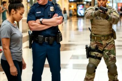 Un policía se ríe de una niña hasta que descubre que su madre está en fuerzas especiales