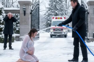 Obligó A Su Esposa Embarazada A Ducharse En El Patio Helado — “¡Su Padre Billonario Presencio Todo!”