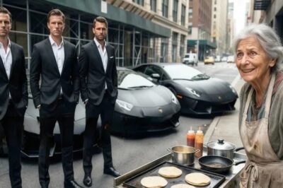 Anciana Pobre Alimentó A Trillizos Sin Hogar — Años Después, Tres Lamborghinis Pararon En Su Carrito