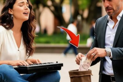 MILLONARIO TRISTE DONA 500 DÓLARES A DESCONOCIDA QUE CANTABA EN EL PARQUE… LA RAZÓN LA HIZO LLORAR