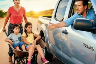 MILLONARIO VE A UNA MAMÁ CANSADA LLEVAR A SUS HIJOS EN UNA CARRETILLA… LO QUE PASÓ FUE HERMOSO