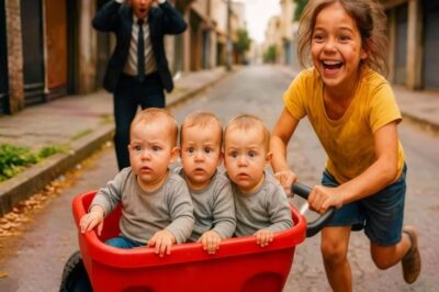 NIÑA DE LA CALLE VE A LOS TRILLIZOS DEL MILLONARIO LLORANDO… Y HACE ALGO QUE CAMBIA SU VIDA