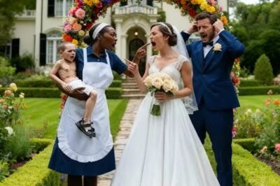 El Hijo Del MILLONARIO Llegó Deformado A La Boda… Hasta Que La EMPLEADA NEGRA Halló El SECRETO