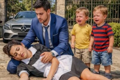 EL MILLONARIO VIUDO AYUDÓ A LA LIMPIADORA CAÍDA EN SU PORTÓN… Y SUS HIJOS DIJERON LA VERDAD REAL!!!