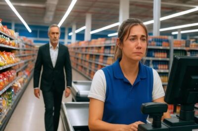 EL CEO ENTRÓ DISFRAZADO A UNA TIENDA — Y SE TOPÓ CON UNA CAJERA LLORANDO
