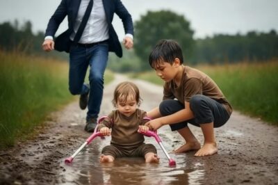 EL HIJO DEL RICO NUNCA SE DETENÍA… HASTA QUE UN NIÑO POBRE LO TIRÓ EN EL CHARCO DE LODO Y…