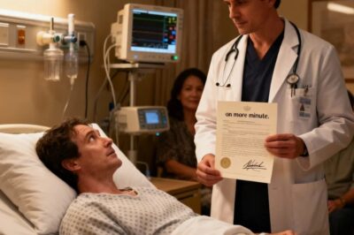 El doctor ya había firmado el acta de defunción. Ella solo pidió un minuto más.