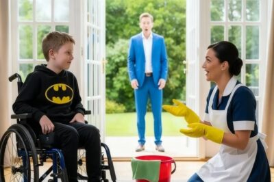 SE RINDIÓ CON SU HIJO PARALÍTICO, PERO SU EMPLEADA LO SORPRENDIÓ CON UN MILAGRO