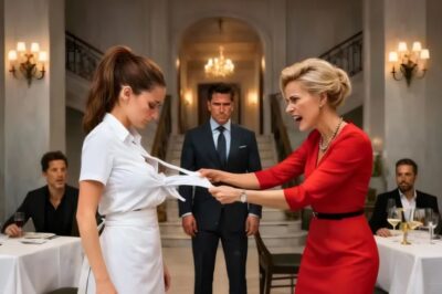 ARROGANTE LE ROMPIÓ LA CAMISA CREYENDO QUE ERA SOLO UNA MESERA — PERO UN MILLONARIO LA OBSERVABA