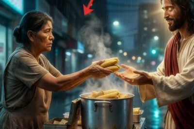 VENDEDORA DE TAMALES DIO DE COMER GRATIS A UN HOMBRE SUCIO… ESA NOCHE JESÚS APARECIÓ EN SU COCINA