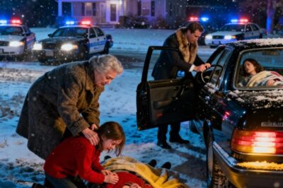 Encontré a mi hija inconsciente en la nieve mientras mi yerno llevaba a su amante a casa en plena Nochebuena. Mi nieta lloraba desconsolada y me gritaba: —¡Abuela! ¡Mamá lleva ahí tirada casi dos horas! Sin perder un segundo, la cargué como pude, la subí al coche y la llevé de urgencia al hospital. Mientras conducía con las manos temblando, hice una llamada que llevaba mucho tiempo temiendo tener que hacer. Quince minutos después… la policía rodeaba su casa.
