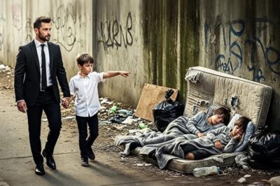 “¡PAPÁ, ESOS NIÑOS EN LA BASURA SON IGUALES A MÍ!” NIÑO IMPACTA A MILLONARIO