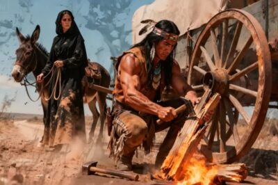 Un apache arregló la carreta de la viuda, sin saber que era la mujer más importante del pueblo.