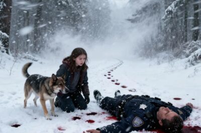 Una niña descubre a un policía inconsciente en la nieve, junto con su perro. Lo que sucede después te sorprenderá.